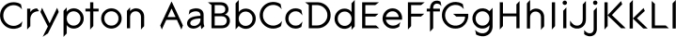 Crypton Font Preview