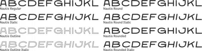 Nautis Font Preview