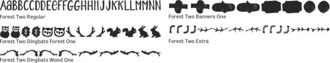 Forest Two Font Preview