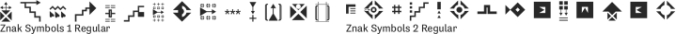 Znak Symbols 1 Font Preview