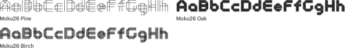 Moku26 Font Preview