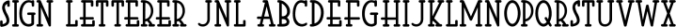 Sign Letterer JNL Font Preview