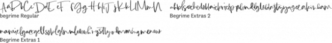 Begrime Font Preview