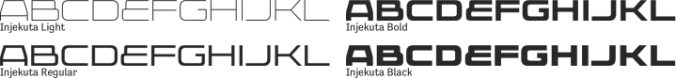 Injekuta Font Preview