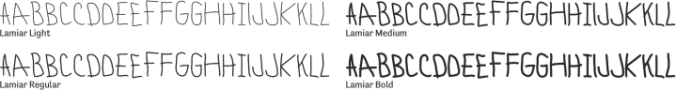 Lamiar Font Preview