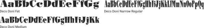 Deco Doni Font Preview