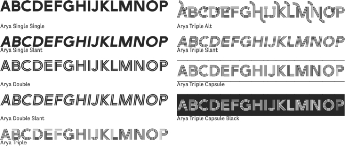 Arya Font Preview