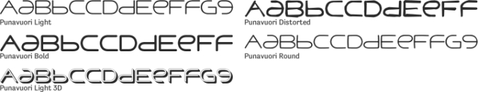 Punavuori Font Preview