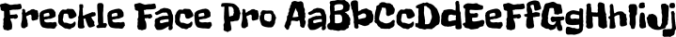 Freckle Face Pro Font Preview