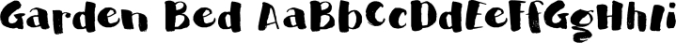 Garden Bed Font Preview