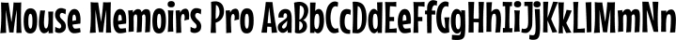Mouse Memoirs Pro Font Preview