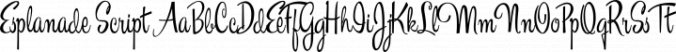 Esplanade Script Font Preview