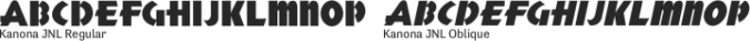 Kanona JNL Font Preview
