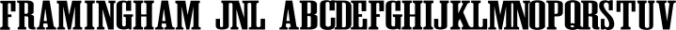 Framingham JNL Font Preview