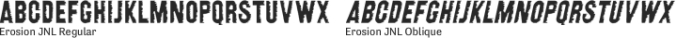 Erosion JNL Font Preview
