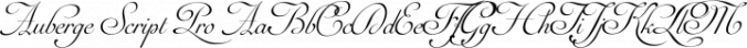 Auberge Script Font Preview