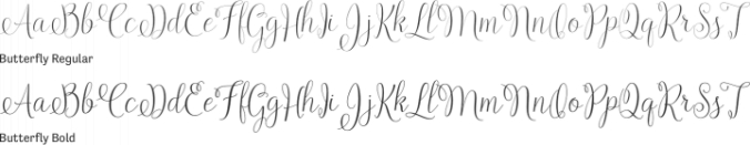 Butterfly Font Preview