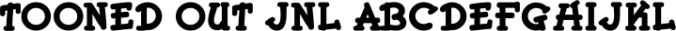 Tooned Out JNL Font Preview