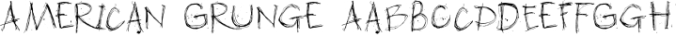 American Grunge Font Preview