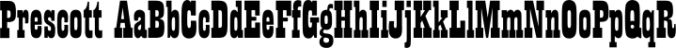 Prescott Font Preview