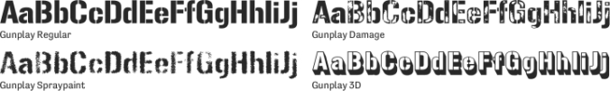 Gunplay Font Preview
