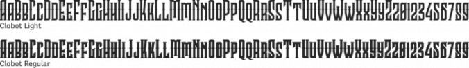 Clobot Font Preview