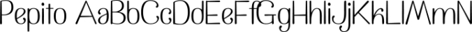 Pepito Font Preview