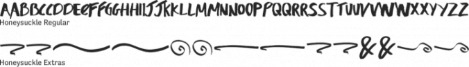 Honeysuckle Font Preview