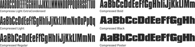 Compressa Font Preview