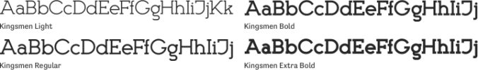 Kingsmen Font Preview