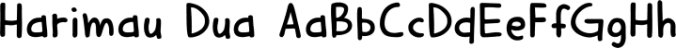 Harimau Dua Font Preview