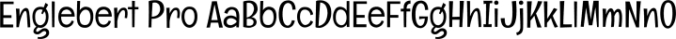 Englebert Pro Font Preview