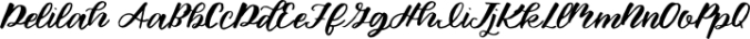 Delilah Font Preview