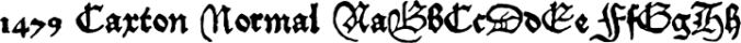 1479 Caxton Font Preview