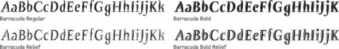 Barracuda Font Preview