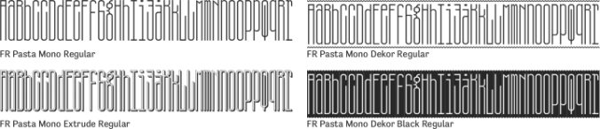 FR Pasta Mono Font Preview