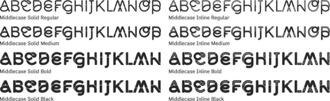 Middlecase Font Preview