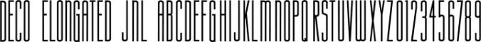 Deco Elongated JNL Font Preview