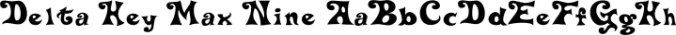 Delta Hey Max Nine Font Preview
