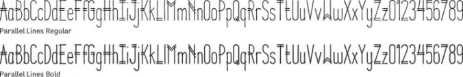 Parallel Lines Font Preview