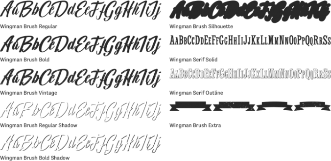 Wingman Font Preview