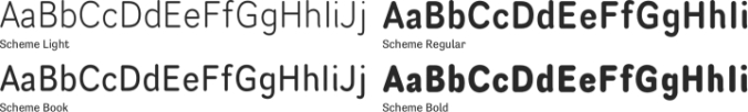 Scheme Font Preview