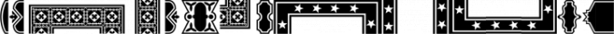 HWT Borders One Font Preview