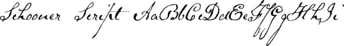 Schooner Script Font Preview