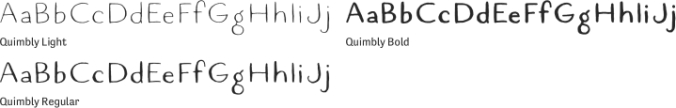 Quimbly Font Preview