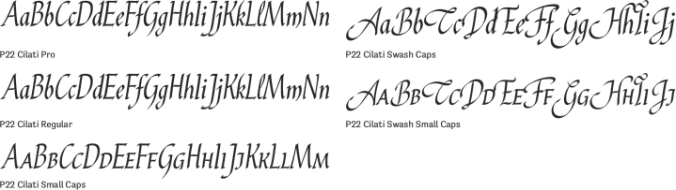 P22 Cilati Font Preview