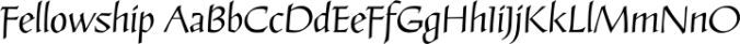 Fellowship Font Preview