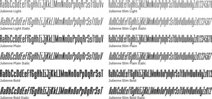 Julienne Font Preview