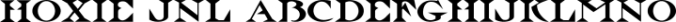 Hoxie JNL Font Preview