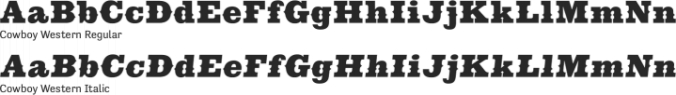 Cowboy Western Font Preview